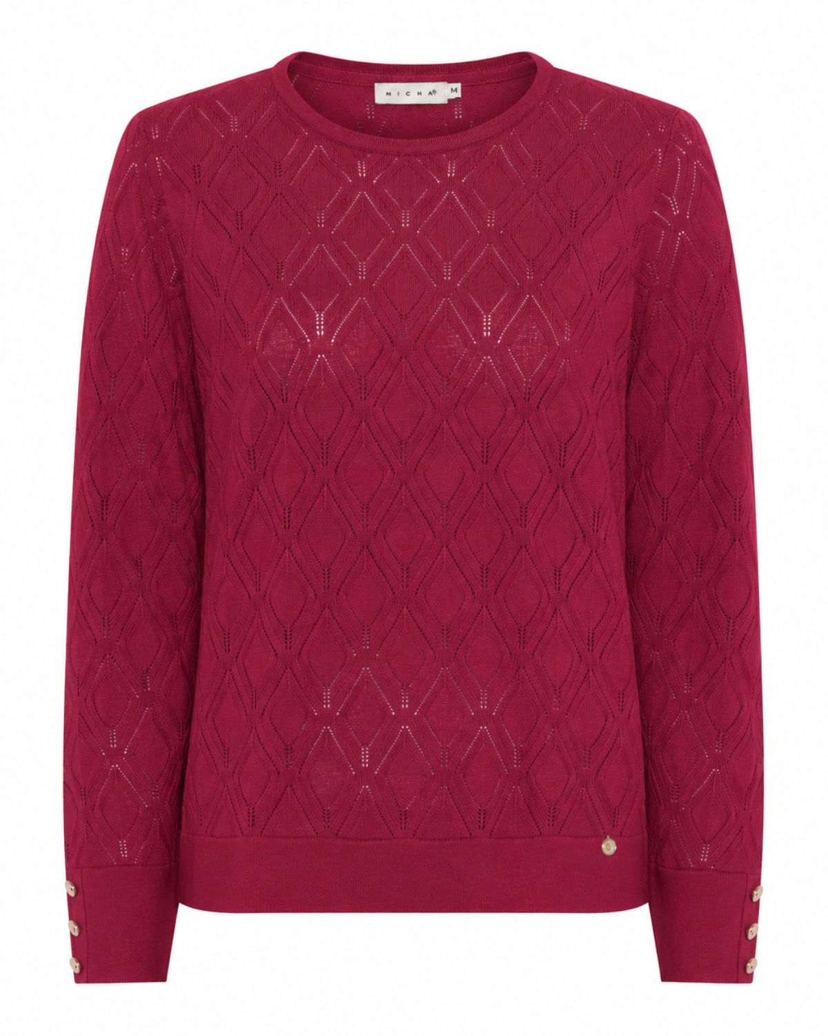 Kamila Rundhalsad Pullover Dam Very Berry | Smilebutiken - Micha