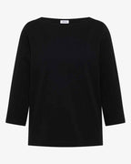 Kaia Boat Neck Sweater Women Black Cecil | Smilebutiken - Cecil