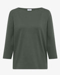 Kaia Tröja Med Båthals Dam Dried Olive Green | Smilebutiken - Cecil