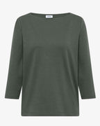 Kaia Tröja Med Båthals Dam Dried Olive Green | Smilebutiken - Cecil