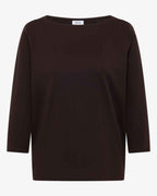 Kaia Tröja Med Båthals Dam Truffle Brown | Smilebutiken - Cecil