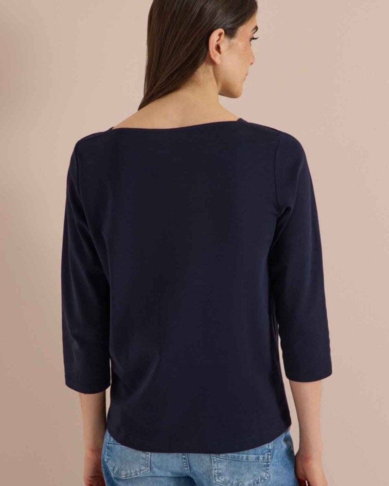 Kaia Tröja Med Båthals Dam Urban Dark Blue | Smilebutiken - Cecil