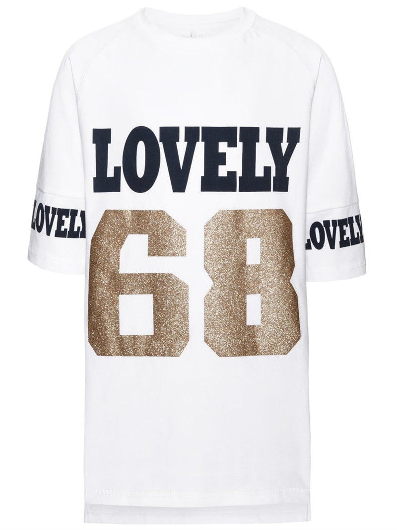 Kara Overzise Long Top Bright White Name it