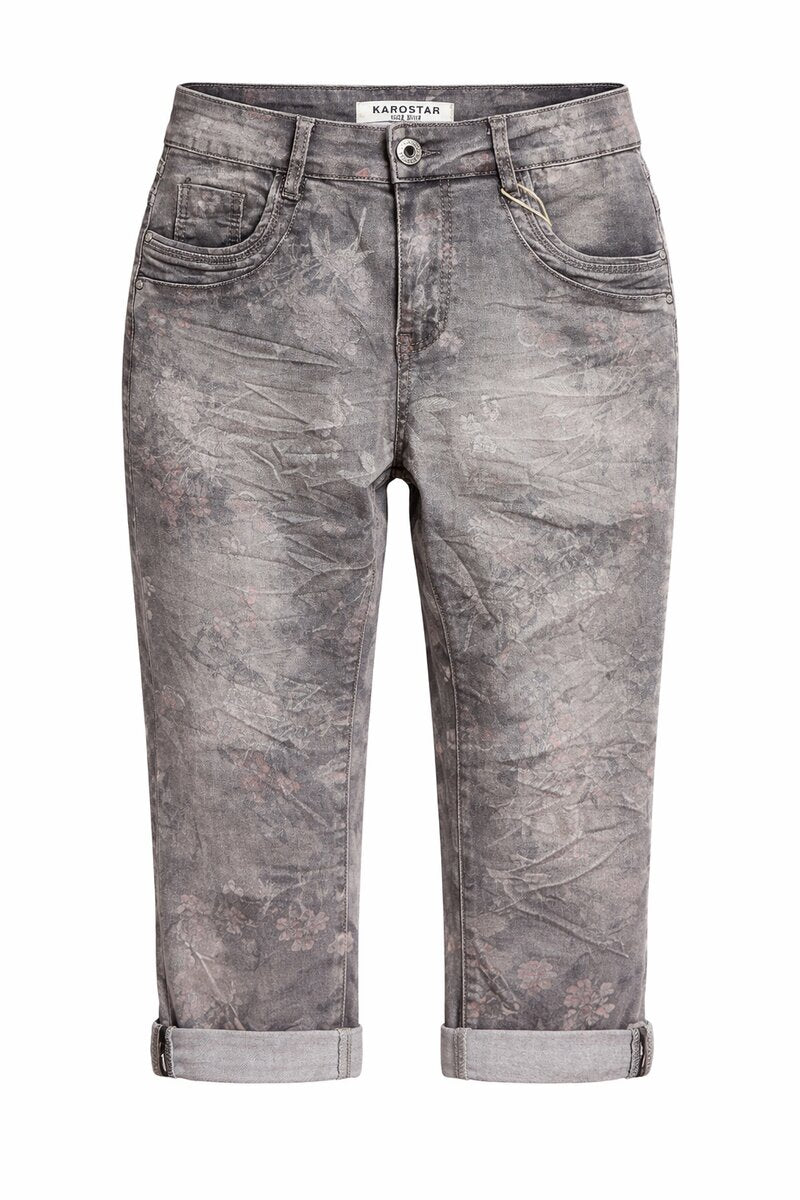 Sacha Capri Jeans Dam Black - Karostar
