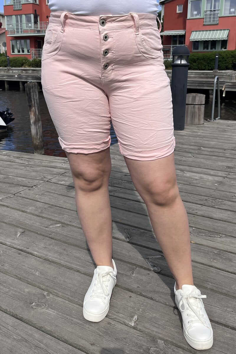 Karostar Shorts Denim Dam Pink Caramelle Fashion