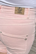 Karostar Shorts Denim Dam Pink Caramelle Fashion
