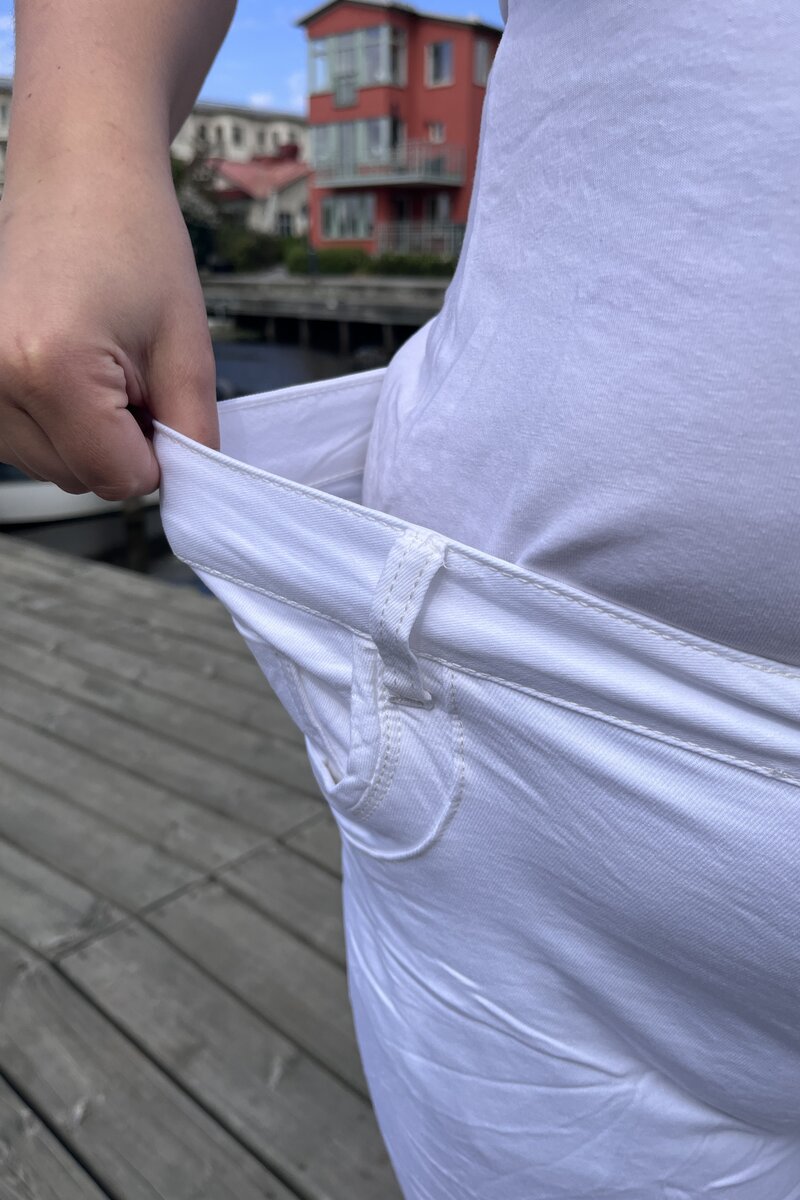 Karostar Shorts Denim Dam White Caramelle Fashion