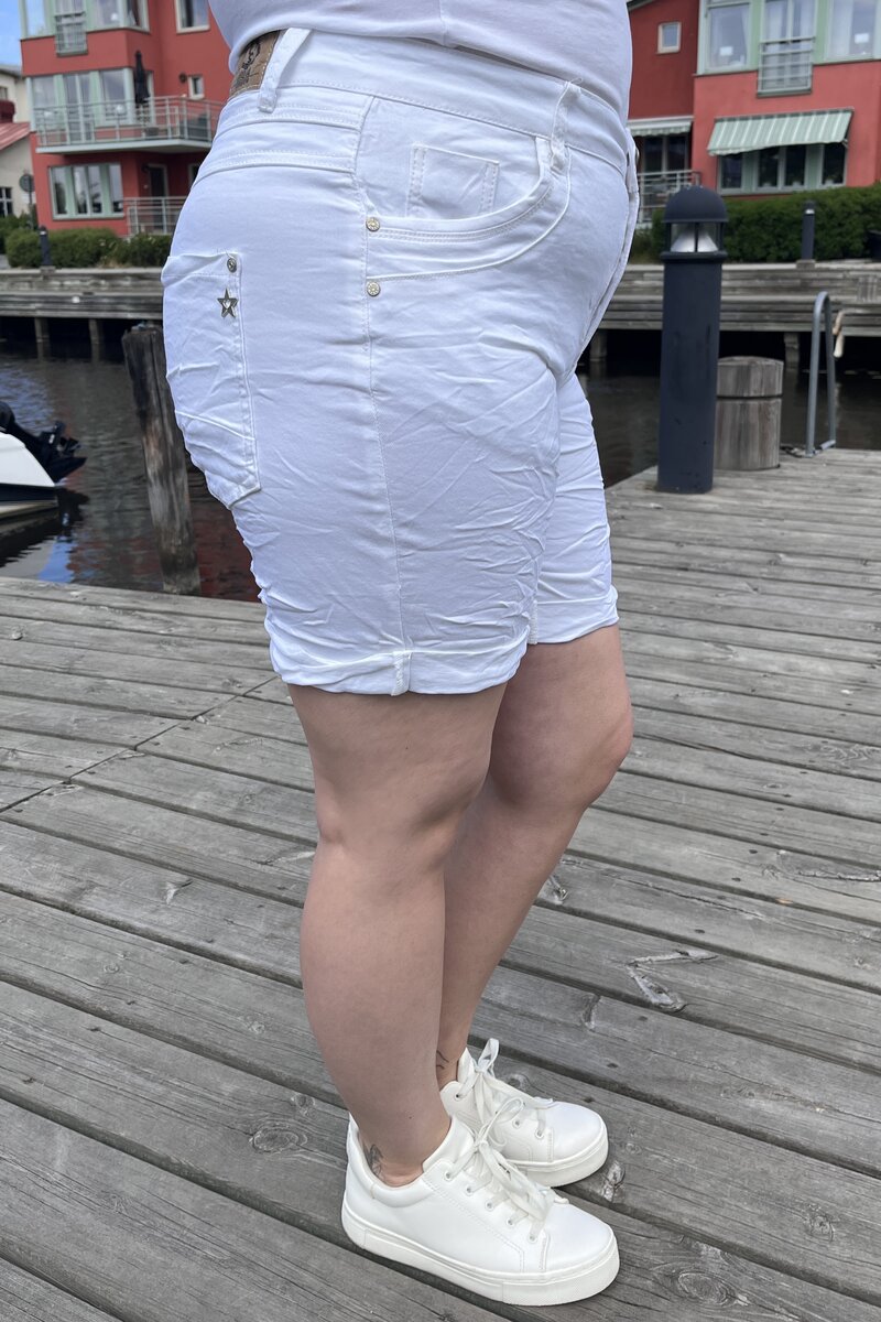 Karostar Shorts Denim Dam White Caramelle Fashion