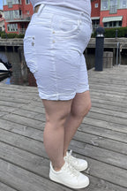 Karostar Shorts Denim Dam White Caramelle Fashion