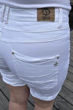 Karostar Shorts Denim Dam White Caramelle Fashion