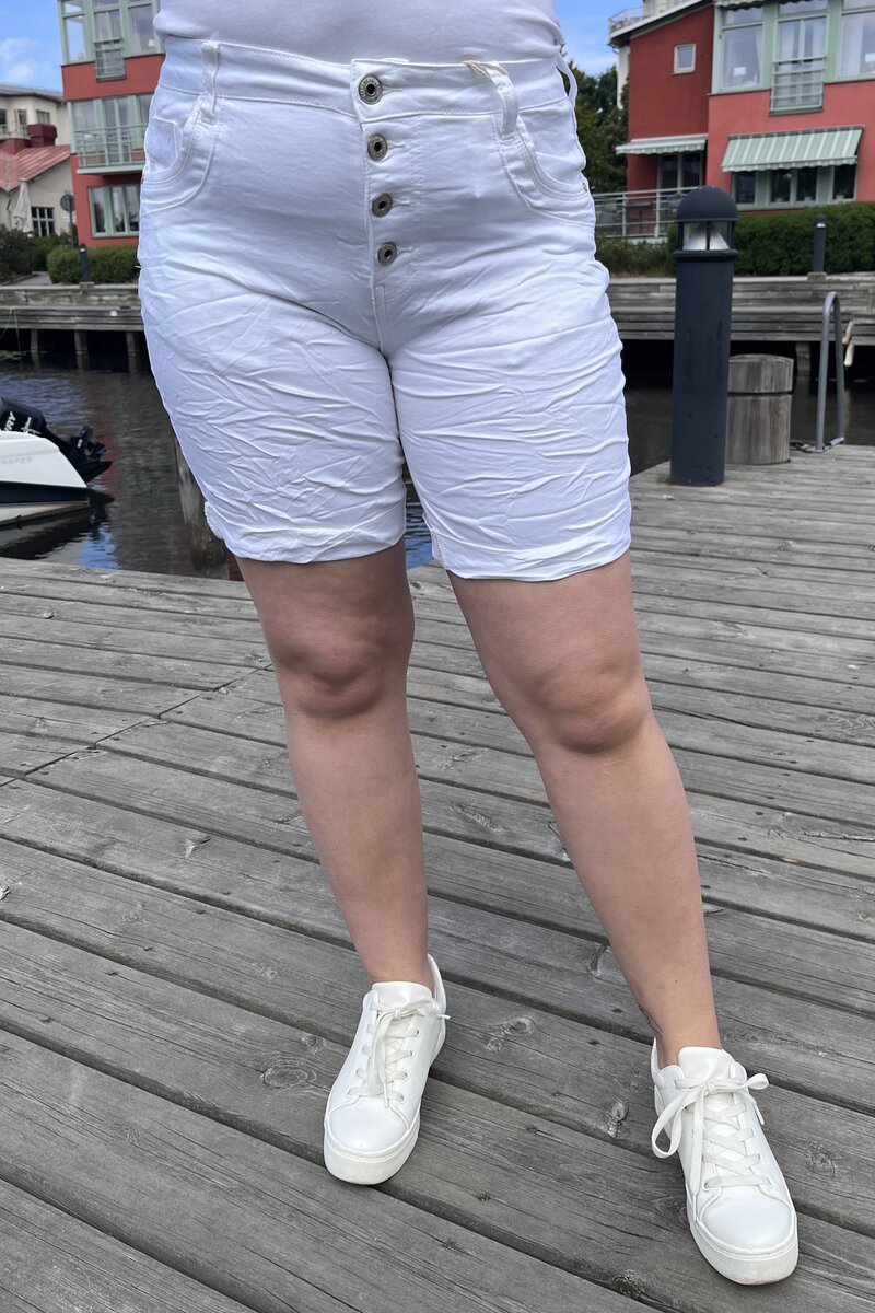 Karostar Shorts Denim Dam White Caramelle Fashion