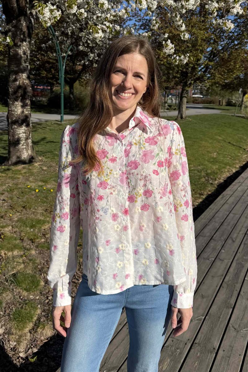 Kathryn Skjortblus Dam White Chica London | Smilebutiken - Caramelle Fashion