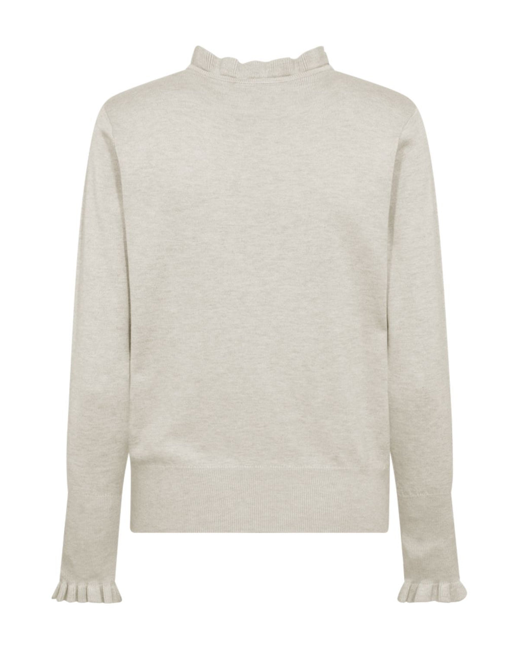 Katie med Låg Polokrage Dam Beige Moonbeam Mel | Smilebutiken - Freequent