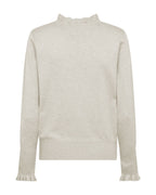 Katie med Låg Polokrage Dam Beige Moonbeam Mel | Smilebutiken - Freequent