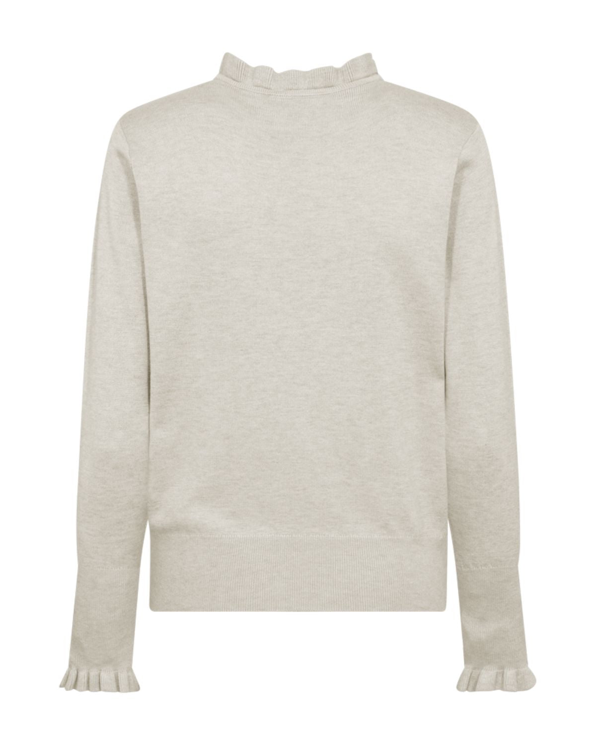 Katie med Låg Polokrage Dam Beige Moonbeam Mel | Smilebutiken - Freequent
