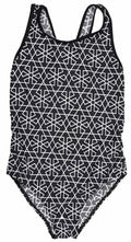 Khloe Swimsuit Kids Junior Anthracite Black Patterned - Lindberg