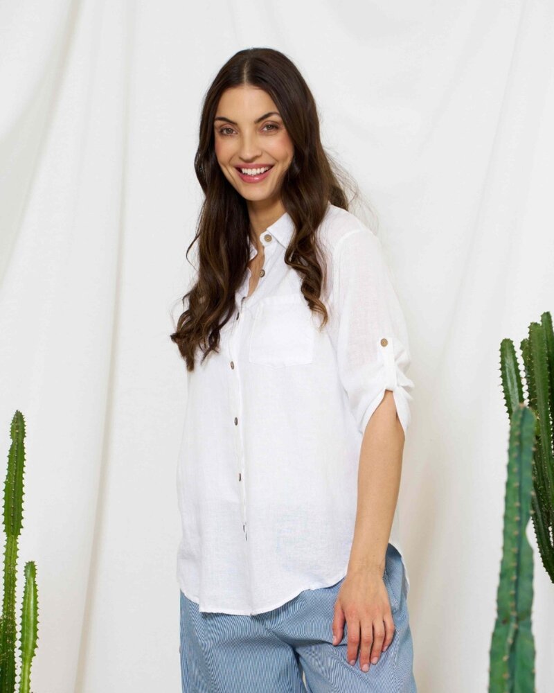 Kiara Skjorta Dam Optical White | Smilebutiken - Marta du Chateau
