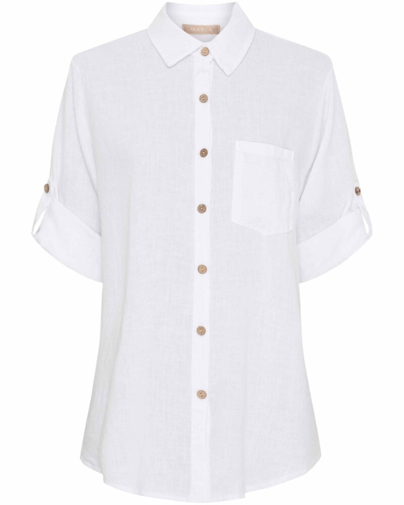 Kiara Skjorta Dam Optical White | Smilebutiken - Marta du Chateau