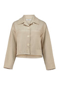 Kiaraa Short Jacket Women Beige | Smilebutiken - Zabaione