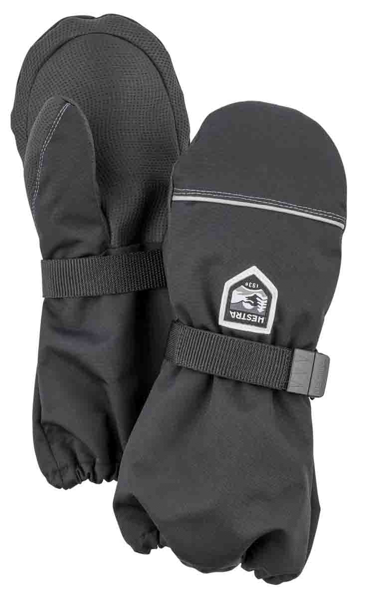 Kids Wool Terry Tumvantar Svart Barn - Hestra
