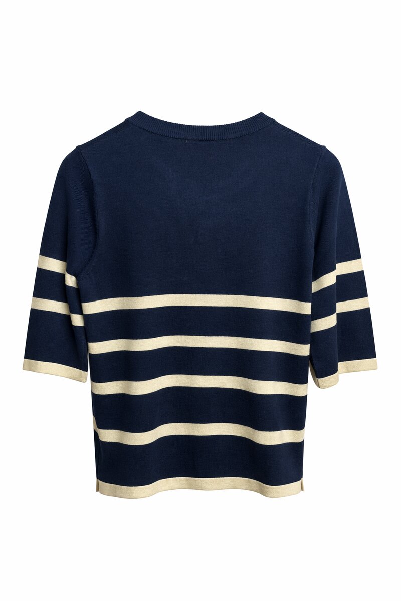 Wanda 3/4 Sleeve Top Women Total Eclipse Copenhagen