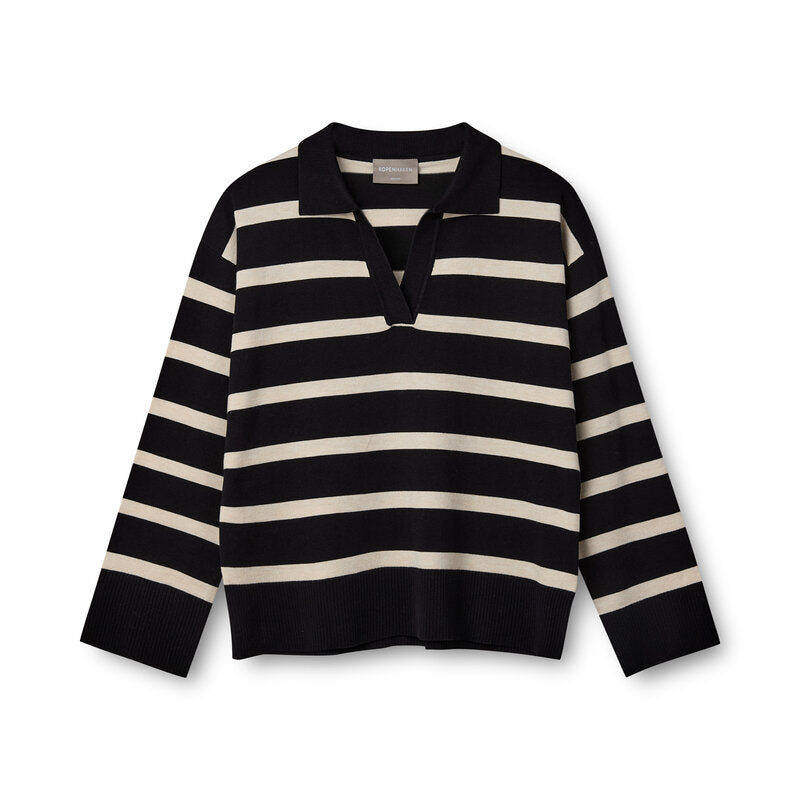 Wilma V-neck Sweater Women Meteorite Copenhagen