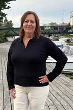 Wilma V-neck Sweater Women Extra Black Copenhagen