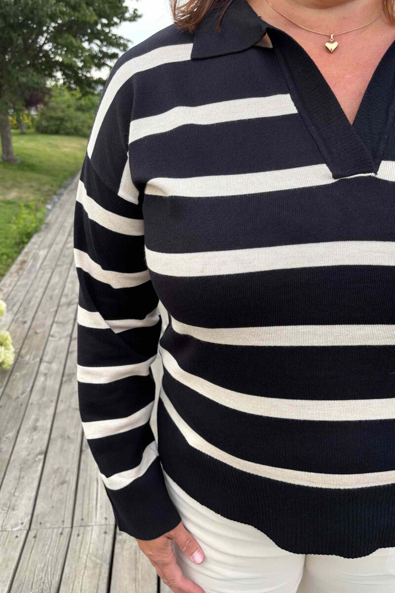 Wilma V-neck Sweater Women Meteorite Copenhagen