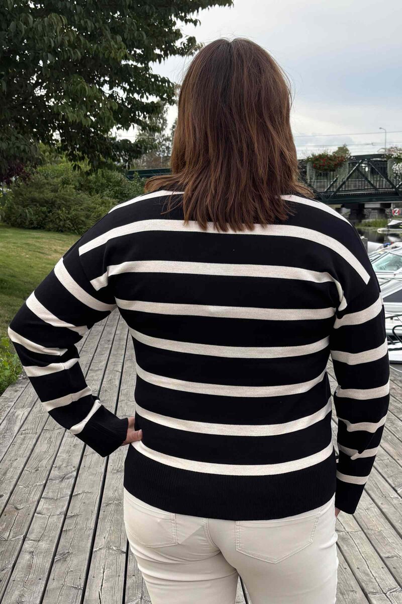 Wilma V-neck Sweater Women Meteorite Copenhagen