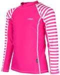 Crete Sun Protection Swim Shirt Kids Cerise Lindberg
