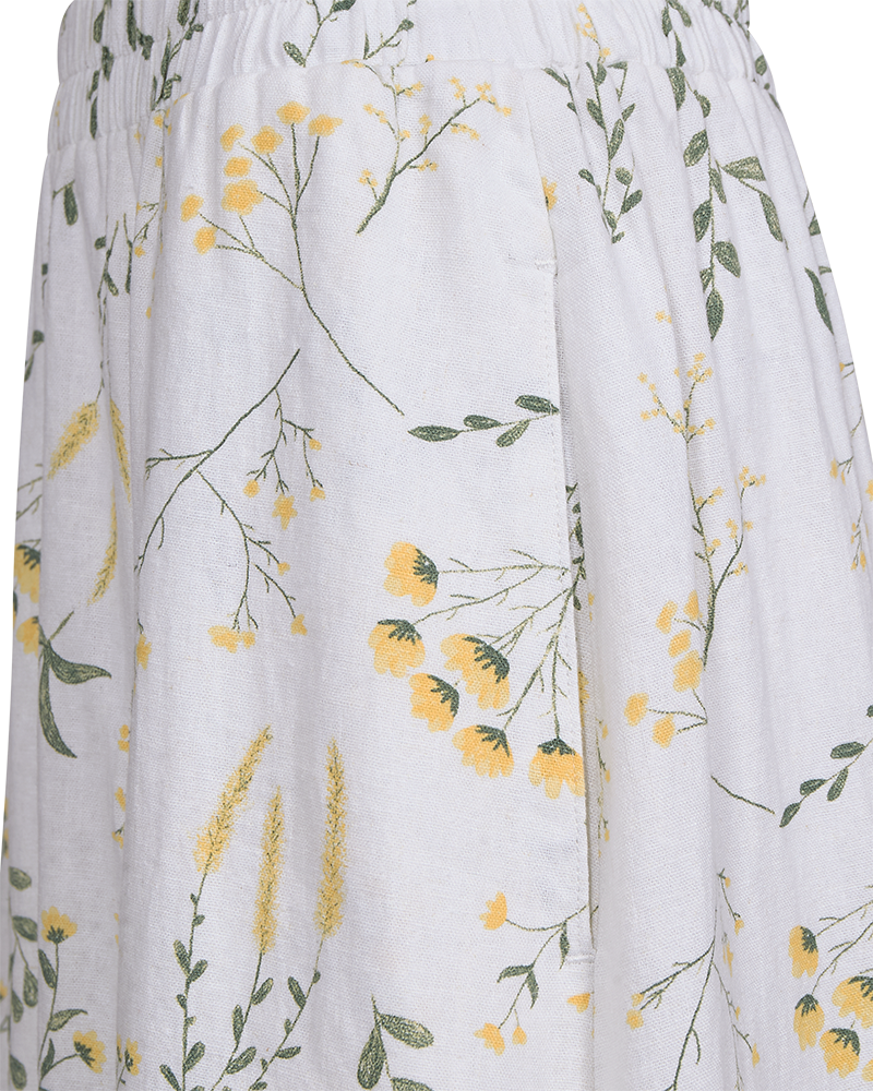 Laluna Kjol Dam Brilliant White W Golden Haze | Smilebutiken - Freequent