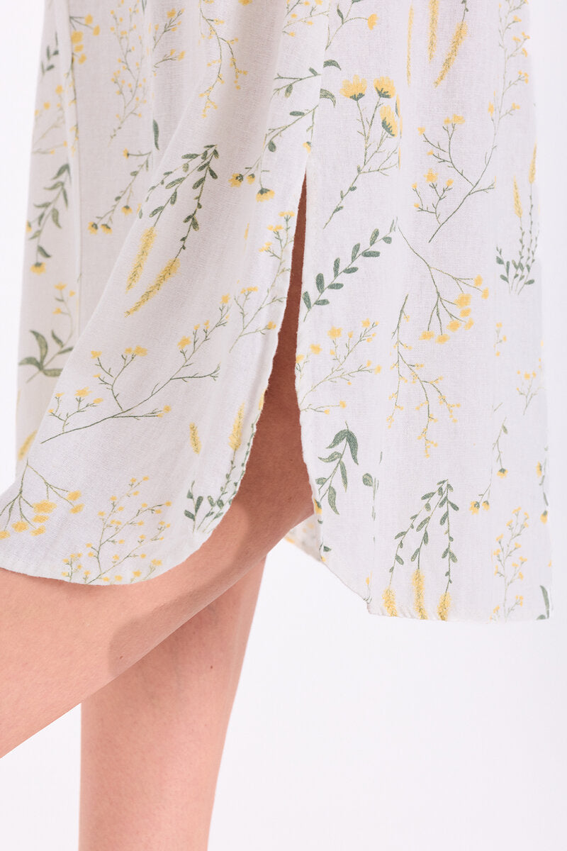 Laluna Kjol Dam Brilliant White W Golden Haze | Smilebutiken - Freequent