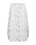 Laluna Kjol Dam Brilliant White W Golden Haze | Smilebutiken - Freequent