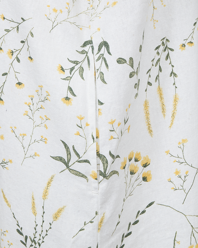 Laluna Dress Women Brilliant White W Golden Haze | Smilebutiken - Freequent