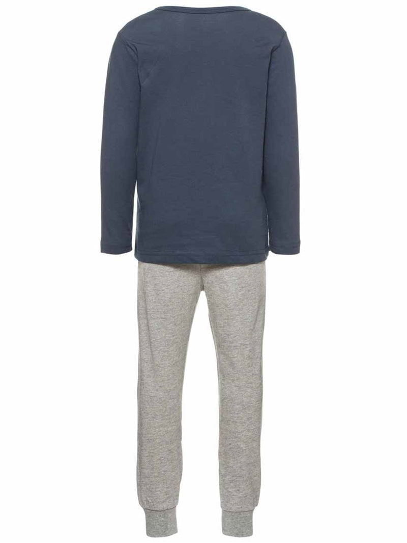 Långärmad Pyjamas Grå Barn & Junior - Name It