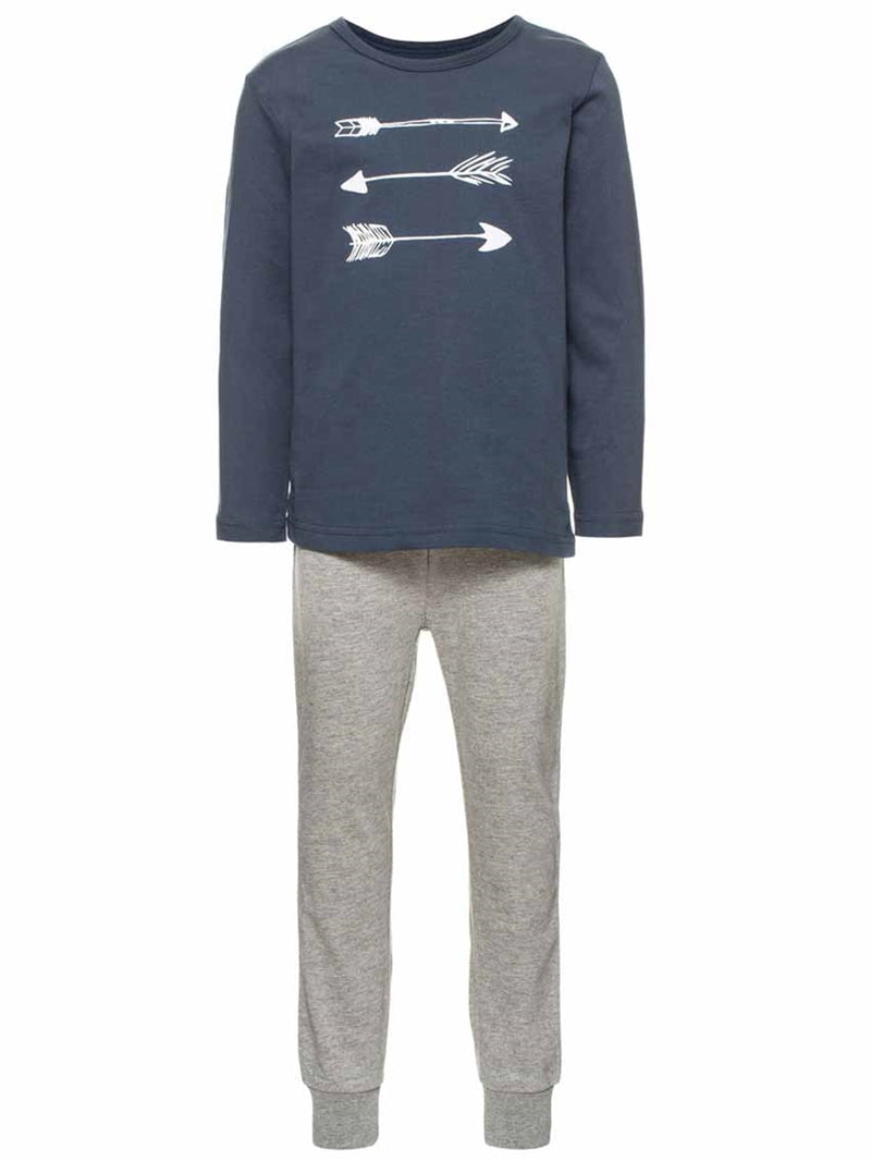 Långärmad Pyjamas Grå Barn & Junior - Name It