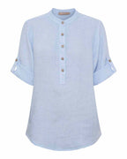 Larisa Linen Shirt Women Cielo Marta du Chateau | Smilebutiken - Marta du Chateau