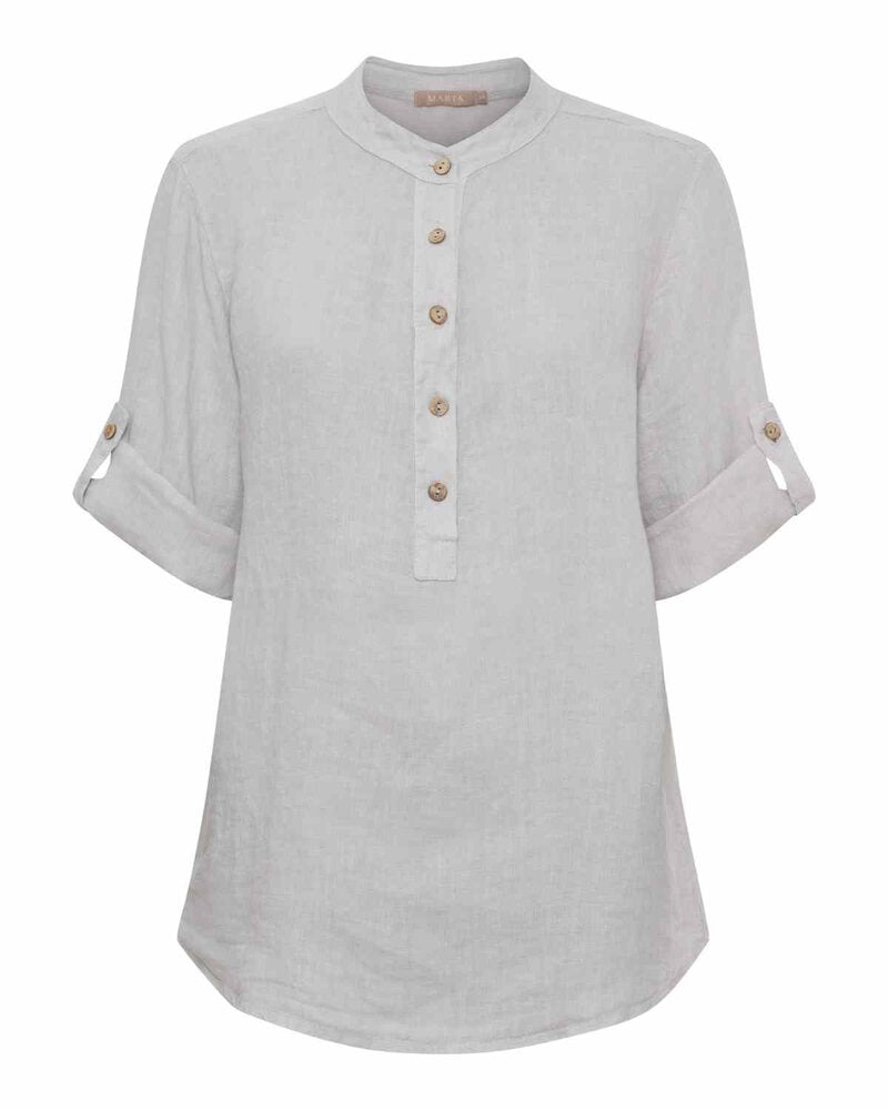Larisa Linen Shirt Women Sabbia Marta du Chateau | Smilebutiken - Marta du Chateau