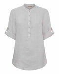 Larisa Linen Shirt Women Sabbia Marta du Chateau | Smilebutiken - Marta du Chateau