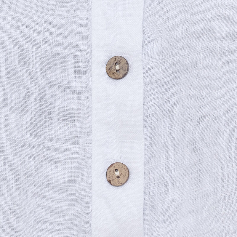 Larisa Linen Shirt Women White Marta du Chateau | Smilebutiken - Marta du Chateau