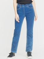 Kelly SL Rak Jeans Dam Mellanblå LauRie