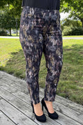 Piper Stretch Trousers 7/8 Women Darkest Green Print LauRie