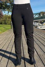 Rylie Regular SL Trousers Women Black Brushed LauRie