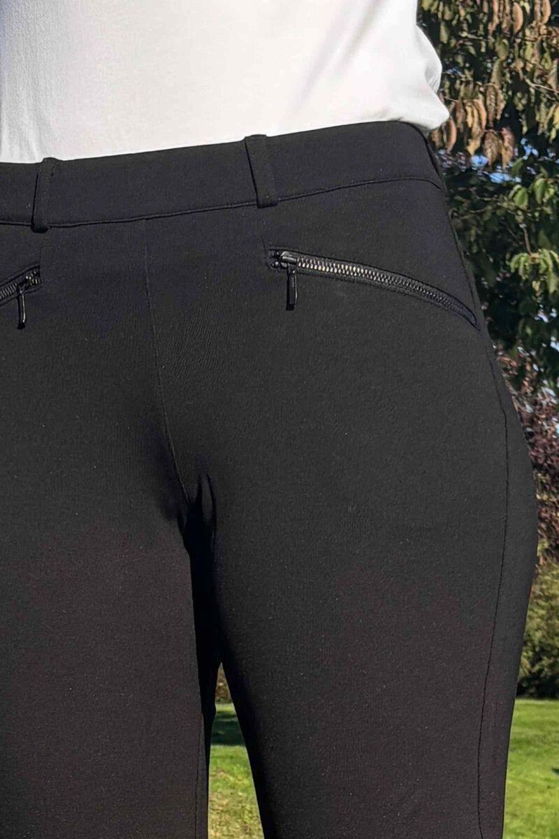 Rylie Regular SL Trousers Women Black Brushed LauRie