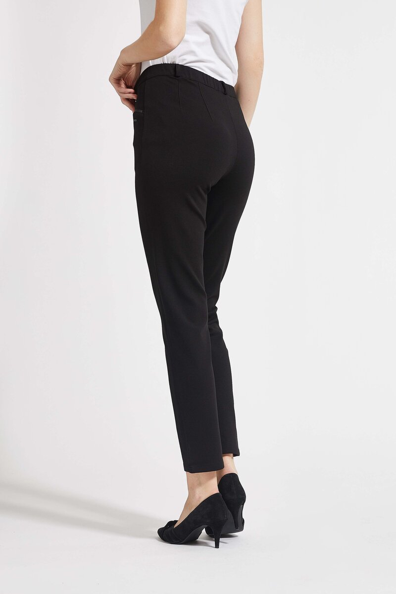 Rylie Regular SL Trousers Women Black Brushed LauRie