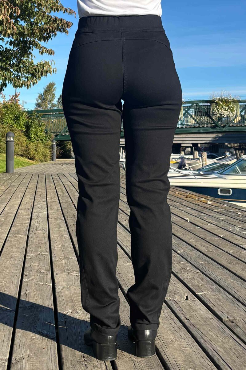 Serene ML Stretchjeans Dam Svart - LauRie