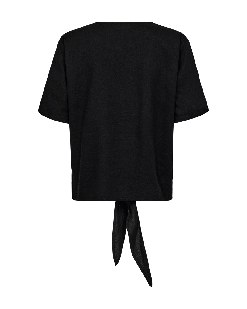 Lava Tie Blouse Women Black | Smilebutiken - Freequent