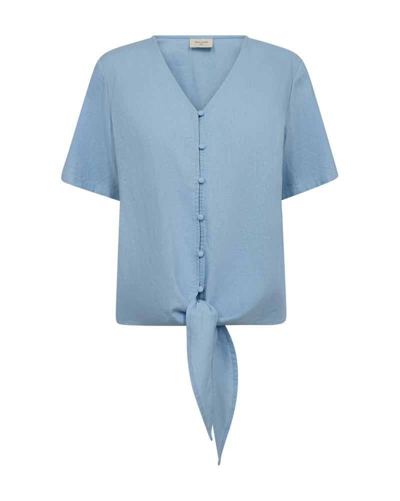 Lava Tie Blouse Women Blue Bell | Smilebutiken - Freequent