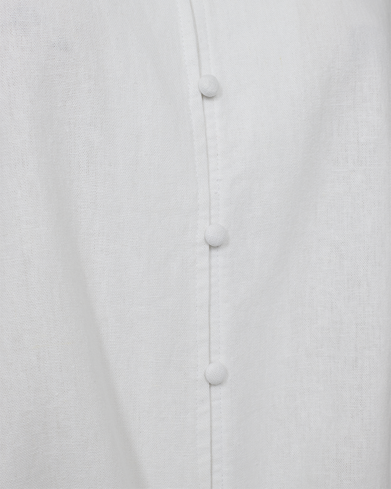 Lava Blouse with Tie Women Brilliant White | Smilebutiken - Freequent