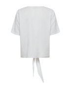 Lava Blouse with Tie Women Brilliant White | Smilebutiken - Freequent